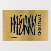 Vrolijke Kerstvakantie Moderne Typografie Raamsticker (Vel)