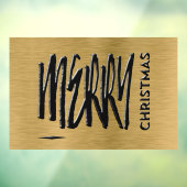 Vrolijke Kerstvakantie Moderne Typografie Raamsticker (Vel 3)