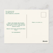 Vrolijke kerstvakantie Photo Tree op Vliegtuigpret Briefkaart (Achterkant)