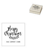 Vrolijke Kerstvakantie Rubber Stempel voor Bedrijv (Gestempeld)