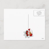 Vrolijke kerstvakantie Teddy Bear Feestdagenkaart (Achterkant)