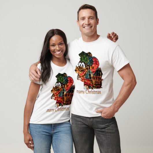 Vrolijke kerstverlichting t-shirt (Unisex)