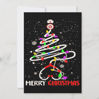 Vrolijke Kerstverpleegster Grappig PICU Verpleegst Kaart