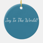 Vrolijke kerstversiering keramisch ornament (Achterkant)