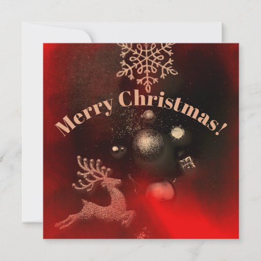 Vrolijke kerstversiering op tafel (Voorkant)