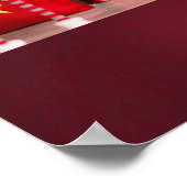 Vrolijke kerstversiering poster (Hoek)