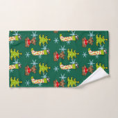 Vrolijke kerstversieringen bad handdoek (Handdoek)