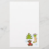 Vrolijke kerstversieringen briefpapier (Voorkant)