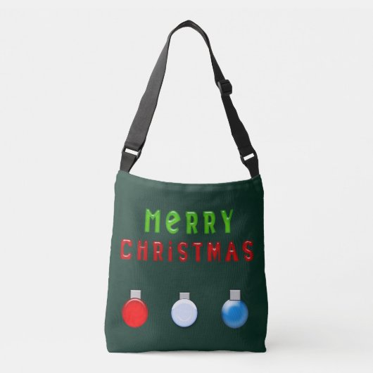 Vrolijke kerstversieringen crossbody tas (Voorkant)
