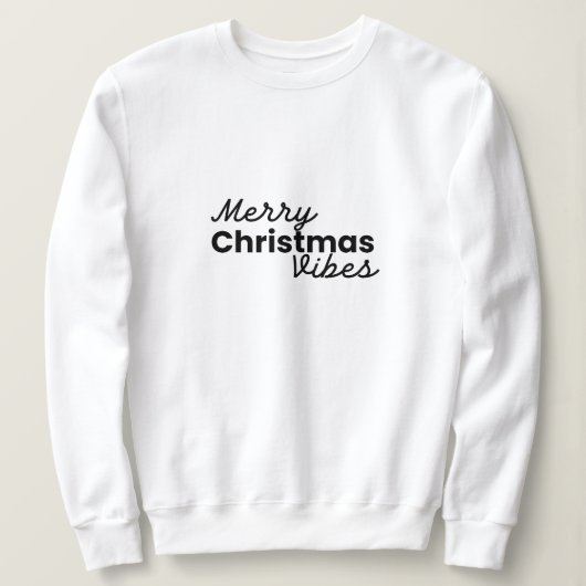 Vrolijke kerstvibes | Modern minimalistisch stijlv Trui (Design voorkant)