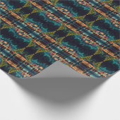 Vrolijke kerstviering in de winter cadeaupapier (Hoek)