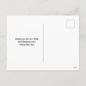 Vrolijke kerstvogels op een ledemaat feestdagenkaart (Achterkant)