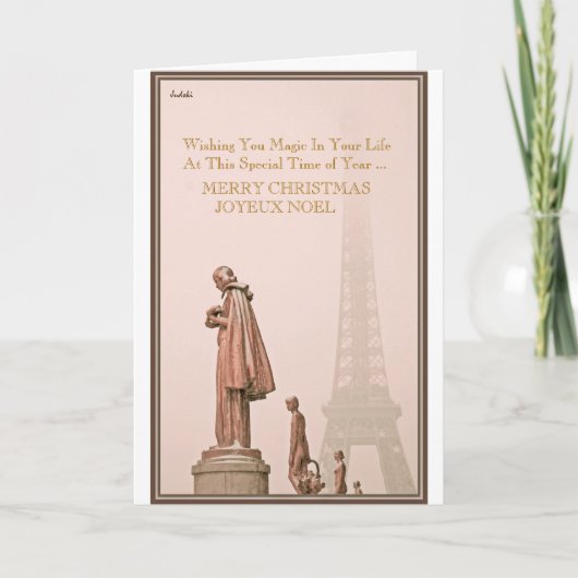 VROLIJKE KERSTVREUGDE NOEL... FEESTDAGEN KAART (Voorkant)