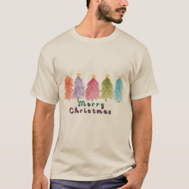 Vrolijke kerstwarme wensen t-shirt