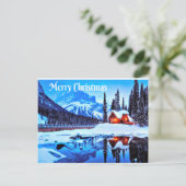 Vrolijke kerstwens feestdagenkaart (Staand voorkant)