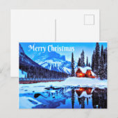 Vrolijke kerstwens feestdagenkaart (Voorkant / Achterkant)