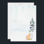 Vrolijke Kerstwensen Blank Vos Notitiekaartje<br><div class="desc">Vier het seizoen met deze rustieke en retro vrolijke kerstwensen notecard, met een schattige waterverf vos en dennenboom tegen een serene besneeuwde achtergrond. Het eenvoudige maar charmante ontwerp combineert elementen met een vleugje moderne elegantie. Creëer door kunstenares Victoria Grigaliunas van Do Tell A Belle, brengt deze kaart een gezellige wintersfeer...</div>