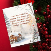 Vrolijke kerstwensen Briefkaart