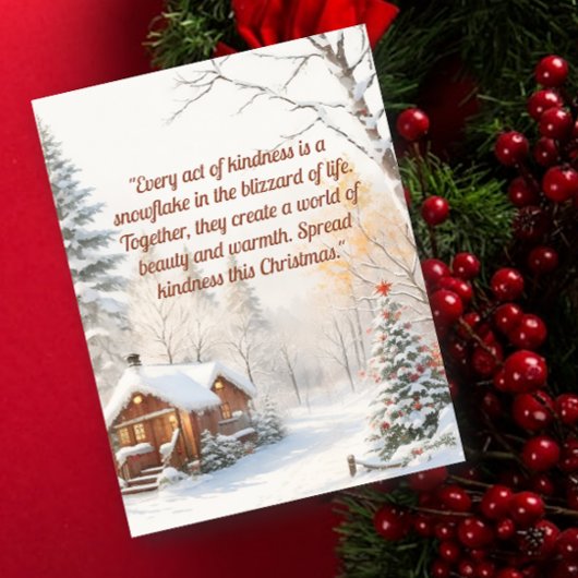 Vrolijke kerstwensen Briefkaart