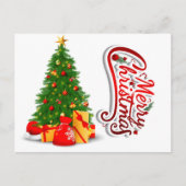 Vrolijke kerstwensen: een vrolijke viering briefkaart (Voorkant)