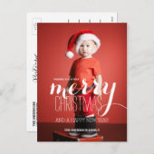 Vrolijke kerstwensen | Feestdagen briefkaart (Voorkant / Achterkant)