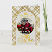 Vrolijke Kerstwensen Foto Kerstmis Kaart (Voorkant)