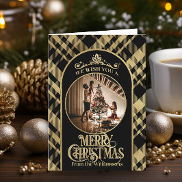 Vrolijke Kerstwensen Foto Kerstmis Kaart