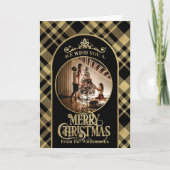 Vrolijke Kerstwensen Foto Kerstmis Kaart (Voorkant)