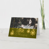 Vrolijke Kerstwensen Foto Kerstmis Kaart (Voorkant)