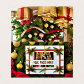 Vrolijke kerstwensen Galore Kaart (Buitenkant ongevouwen)