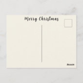 Vrolijke kerstwensen gevuld met vreugde en liefde briefkaart (Achterkant)