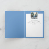 Vrolijke kerstwensen geweldige verpleegster kaart (Binnen)