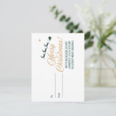 Vrolijke kerstwensen Vakantie Kaart (Staand voorkant)