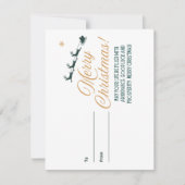 Vrolijke kerstwensen Vakantie Kaart (Voorkant)