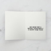 Vrolijke kerstwensen voor de abdij van Montmajour Kaart (Binnen)