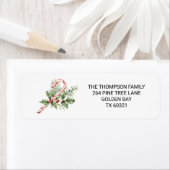 Vrolijke kerstwensen voor gezinshereniging etiket (Insitu)