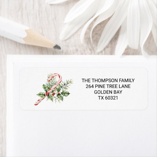 Vrolijke kerstwensen voor gezinshereniging etiket (Insitu)