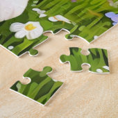 Vrolijke Kind Puppy Jigsaw Puzzel (Zijkant)