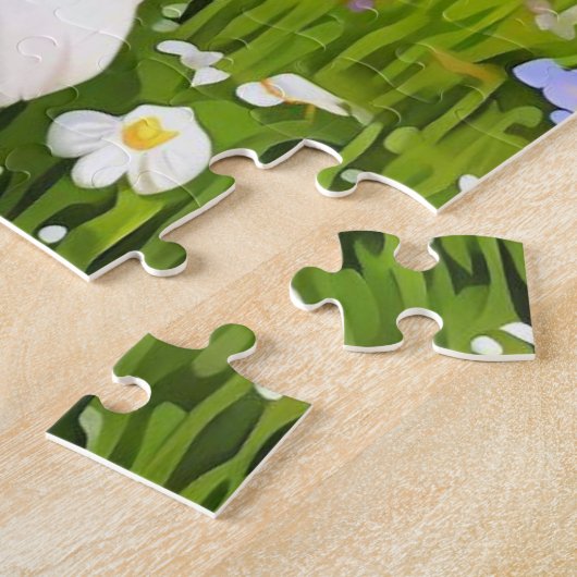 Vrolijke Kind Puppy Jigsaw Puzzel (Zijkant)