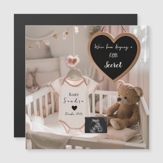 Vrolijke kinderkamer onthulling zwangerschapsaanko (Voorkant / Achterkant)