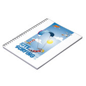 Vrolijke kite surf afbeelding notitieboek (Linkerzijde)