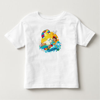 Vrolijke kite surfing illustratie. kinder shirts