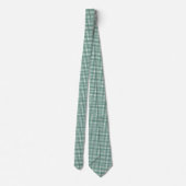 Vrolijke klassieke Green Gingham Plaid Pattern Hol Stropdas (Achterkant)
