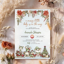 Vrolijke Kleine Baby Kerst Puppy Baby Shower