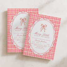 Vrolijke Kleine Baby Shower Roze & Rode Suikerstok