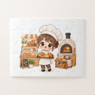 Vrolijke Kleine Bakker Legpuzzel