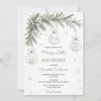 Vrolijke Kleine Kerst Baby Borrel Kaart