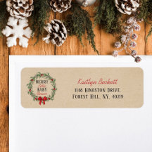 Vrolijke Kleine Kerst Baby Shower