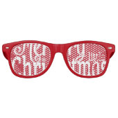 Vrolijke kleine kerst Swag Party Bril Retro Zonnebril (Voorkant)