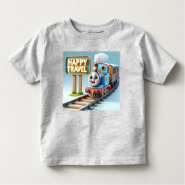 Vrolijke kleine locomotief van Natasha Us Kinder Shirts